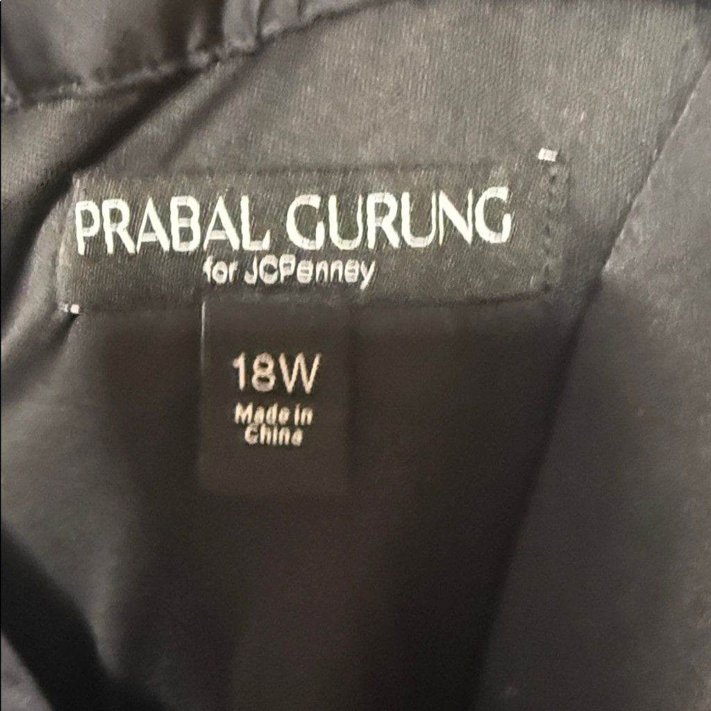Prabal Gurung NWOT Prabal Gurung Collab black cross chest sequin gown 18W Size XXL / US 16-18 / IT 52-54 - 8 Thumbnail