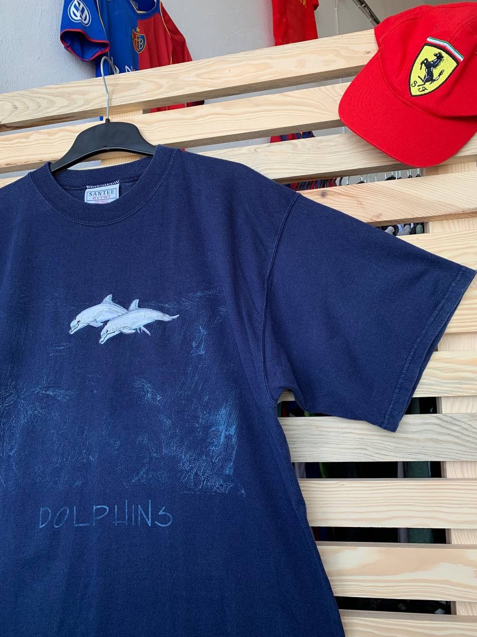 Vintage Vintage 90s Santee Oversized Tee Shirt Dolphins Made In USA Size US L / EU 52-54 / 3 - 3 Thumbnail