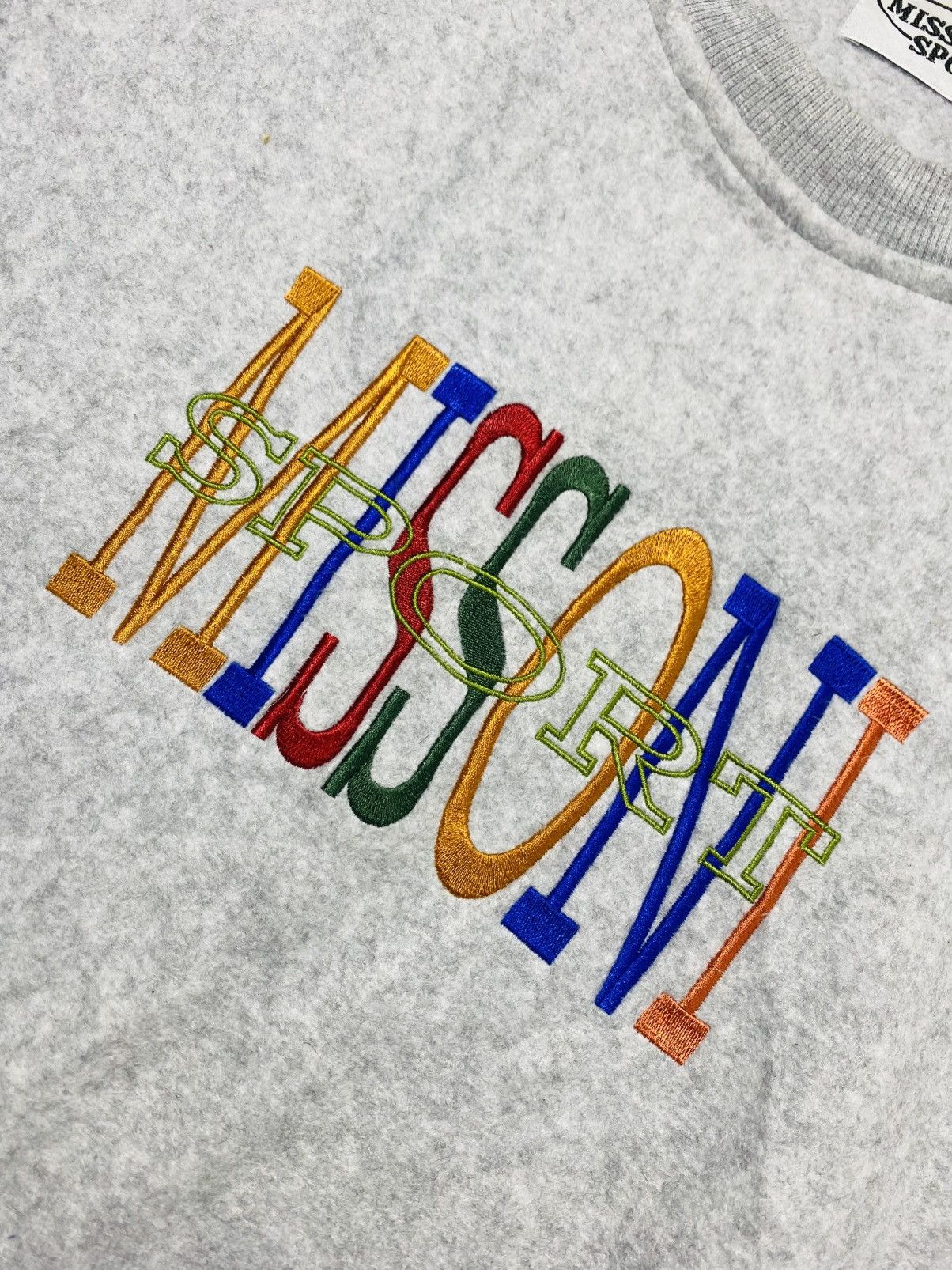 Missoni Vintage 90s Missoni Sport Spellout Multicolour Sweatshirt Size US M / EU 48-50 / 2 - 5 Thumbnail