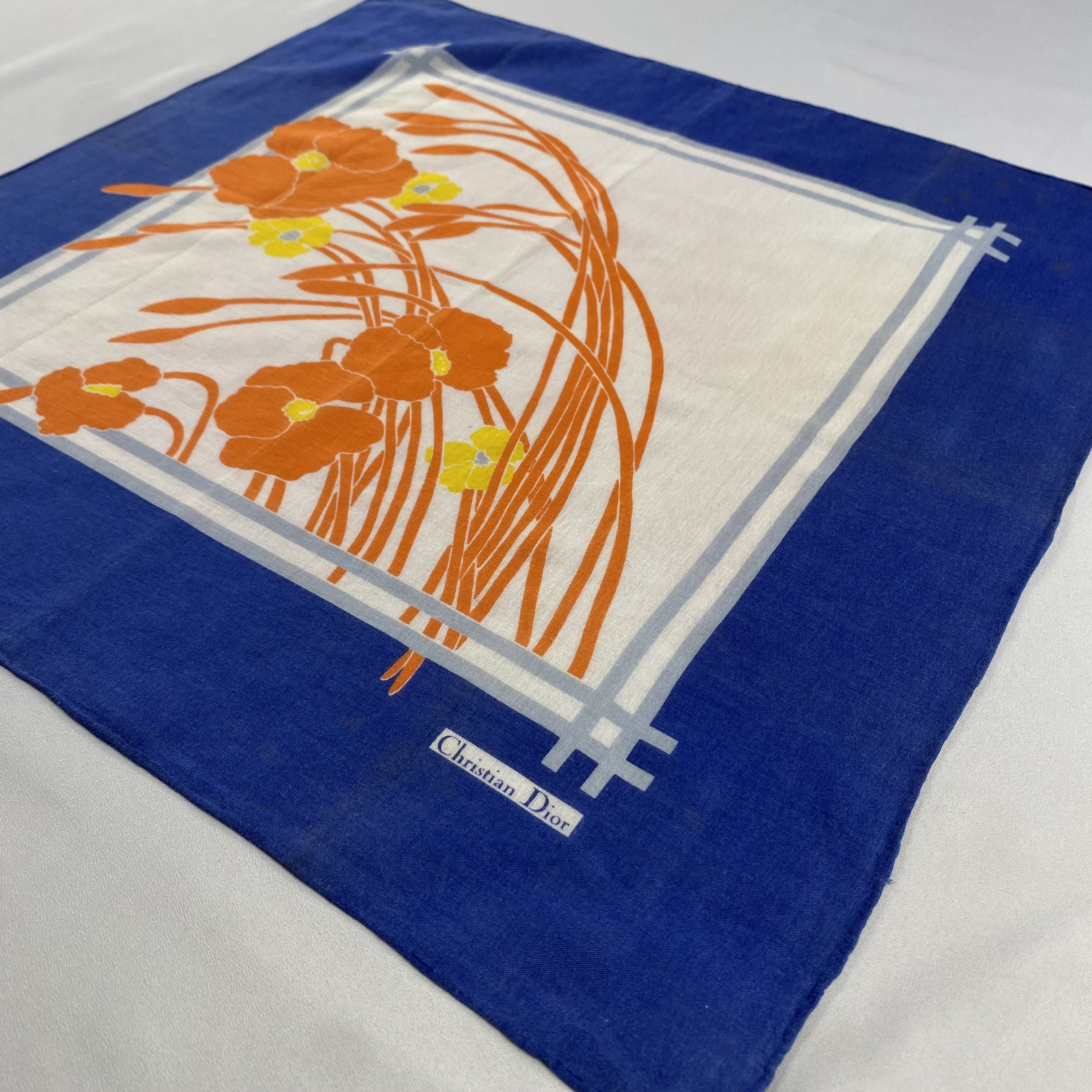 Vintage Christian Dior Monsieur Handkerchief / Neckerchief-P1145 Size ONE SIZE - 2 Thumbnail