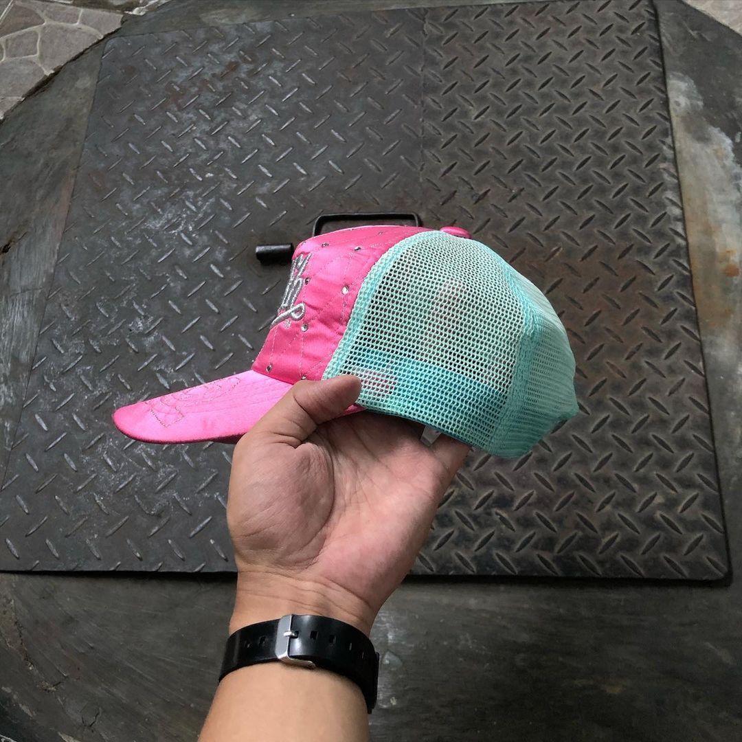 Vintage Vondutch Pink Y2K Trucker Hat Rare Design Size ONE SIZE - 5 Thumbnail