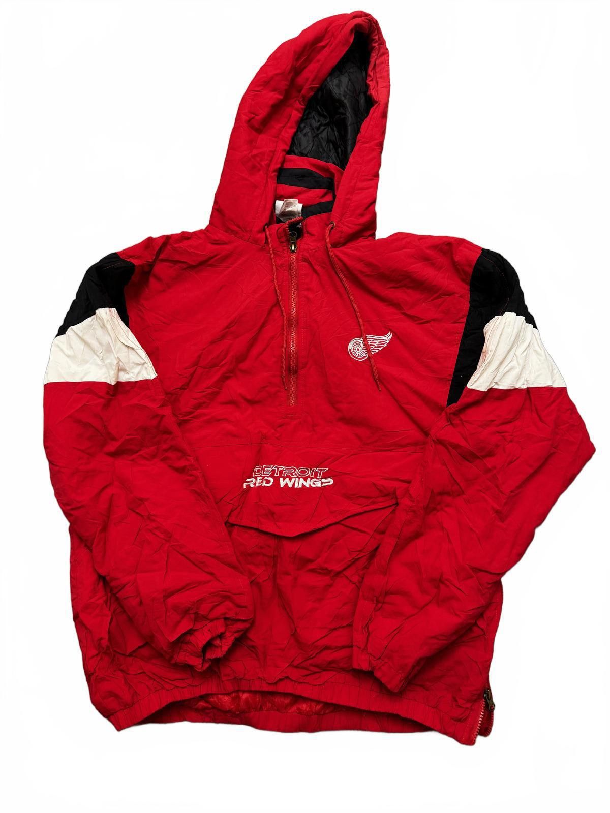 Designer Vintage Detroit Red Wings Jacket - Red 1/4 Zip Size US L / EU 52-54 / 3 - 1 Thumbnail