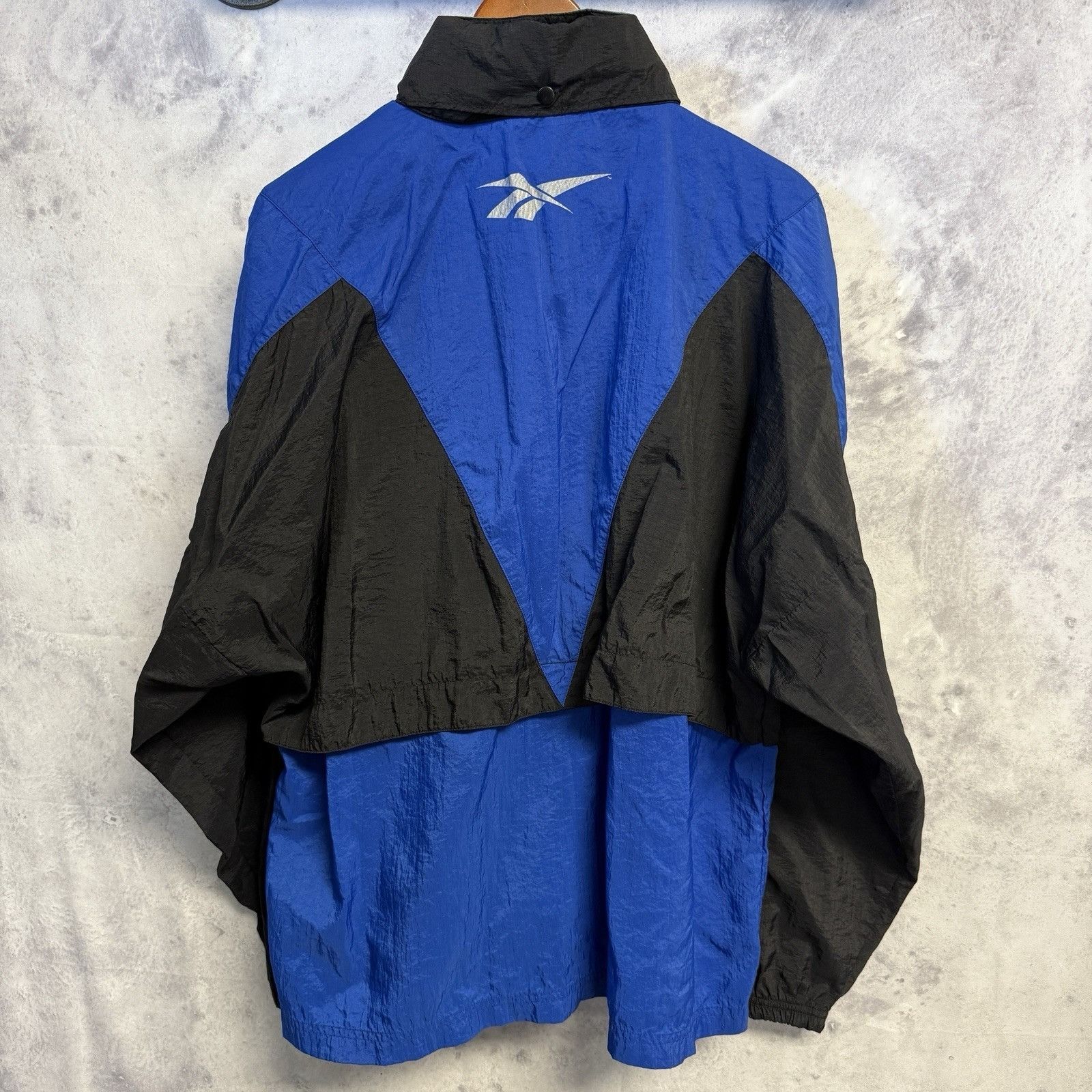 Reebok × Vintage Vintage Reebok Windbreaker Jacket Mens Large Blue Full Zip E Size US L / EU 52-54 / 3 - 2 Thumbnail