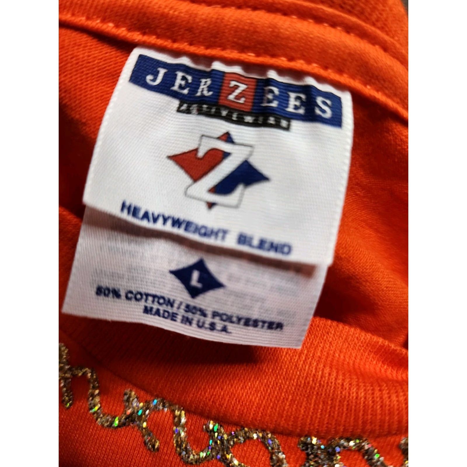 Jerzees VINTAGE University of Florida Gators T-Shirt Short Sleeve Unisex Large Orange 1980s Graphic Tee Size US L / EU 52-54 / 3 - 5 Thumbnail