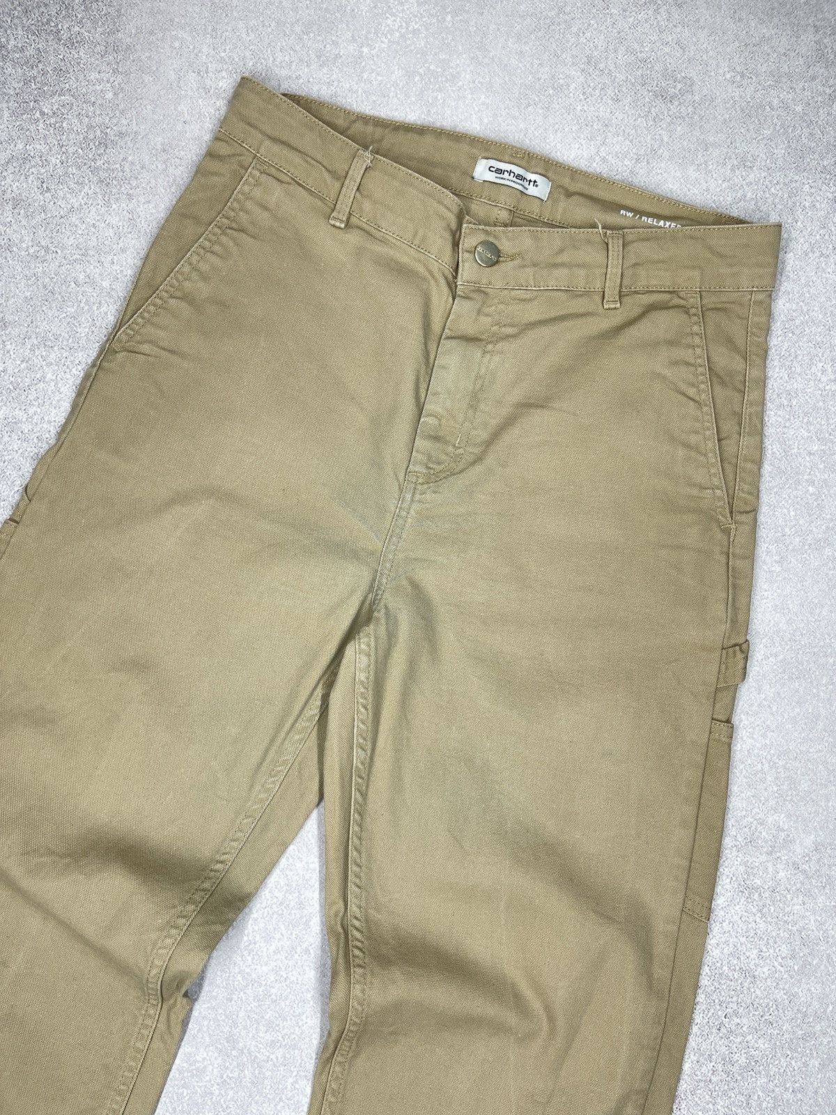 Carhartt Womens Carhartt WIP Pierce Pants Beige Y2K Size 27" / US 4 / IT 40 - 12 Thumbnail
