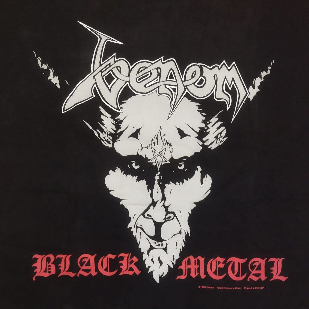 Band Tees Vintage 1990s Venom Black Metal Band Tee Size US XL / EU 56 / 4 - 2 Thumbnail
