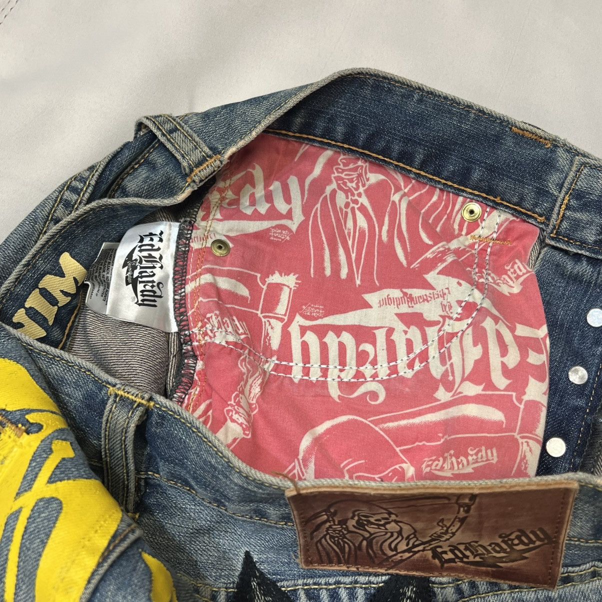 Ed Hardy Ed Hardy Native American Maiden Embroidered Straight Jeans Size US 32 / EU 48 - 8 Thumbnail