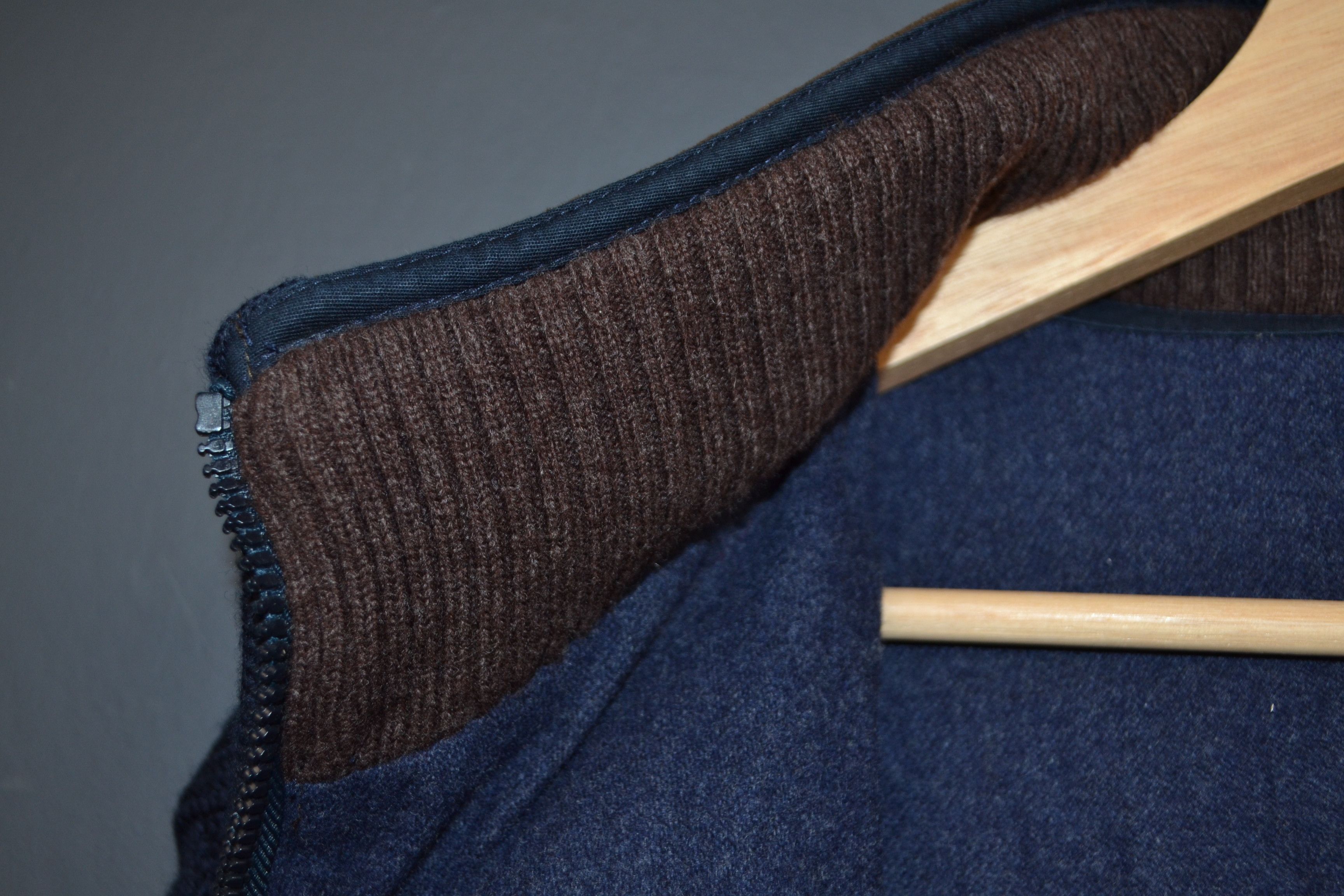 Paul & Shark Paul & Shark Bretagne Ribbed Knit Jacket Wool Leather Sydney Size US XL / EU 56 / 4 - 18 Thumbnail