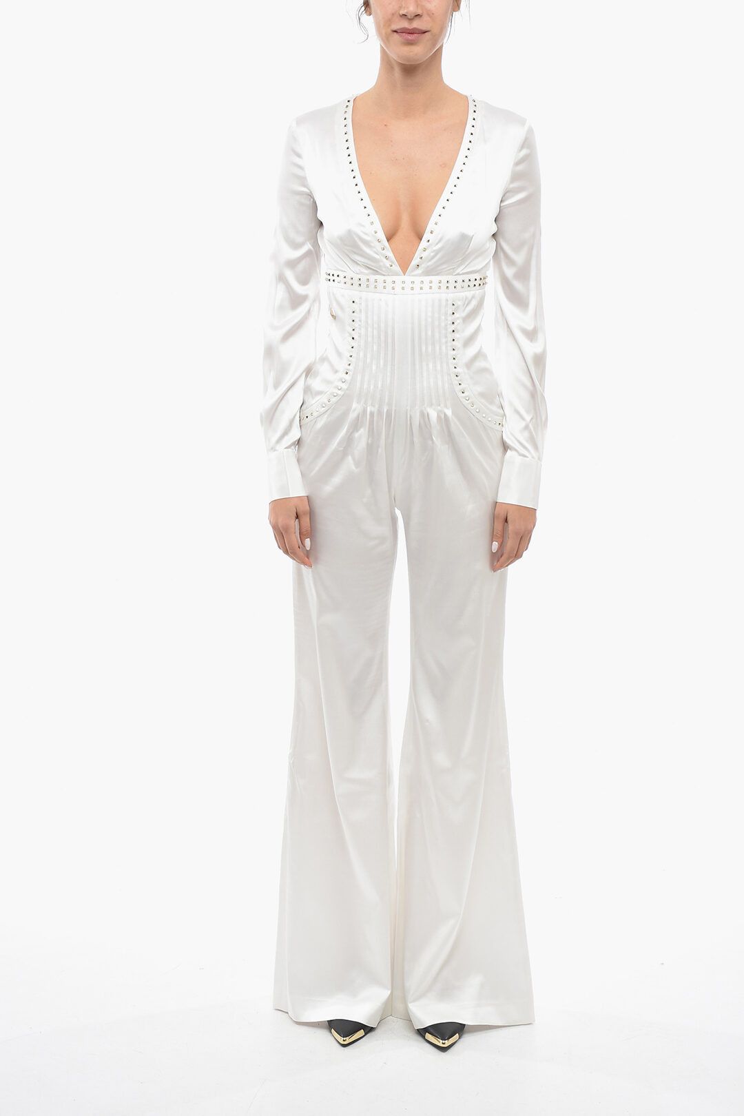 og1mm0824 Satin Be Elegant Jumpsuit in White