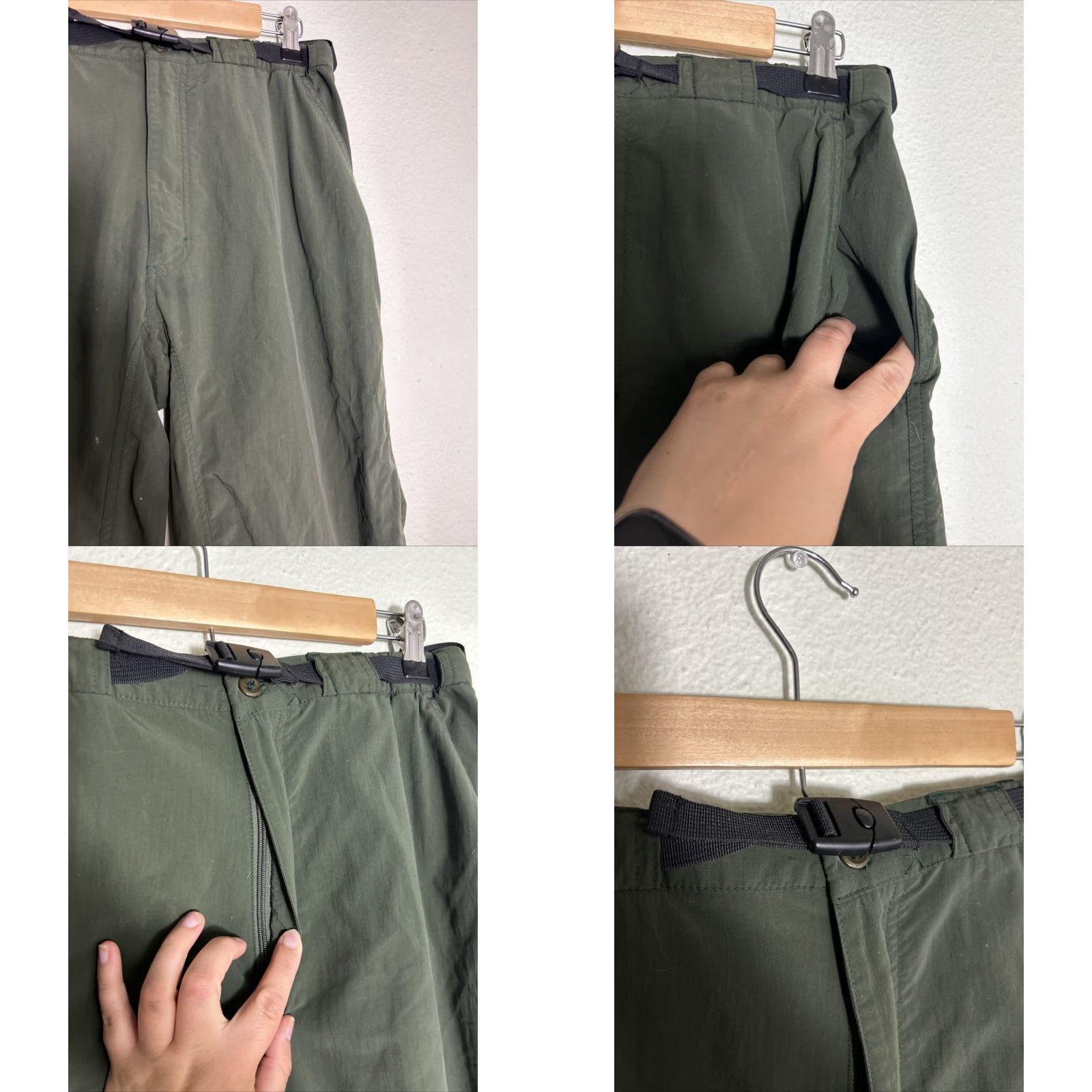 La Gear Lava Gear Hiking Pants Belted 30x32 Green Adult Medium Nylon Unisex Mens Womens Size US 31 - 8 Thumbnail