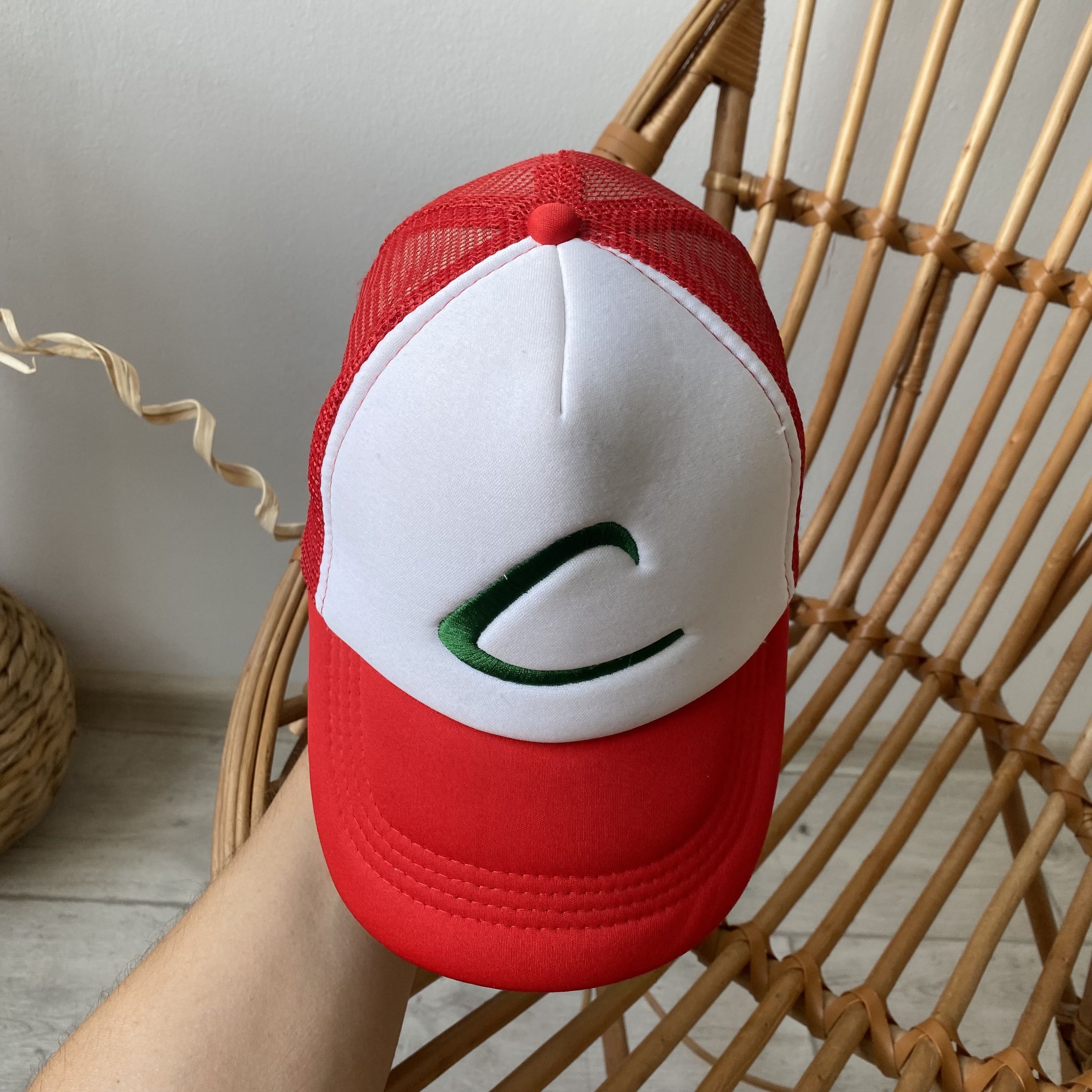 Japanese Brand Vintage Pokémon Ash Ketchum Trucker Cap Anima Nitendo Size ONE SIZE - 6 Thumbnail