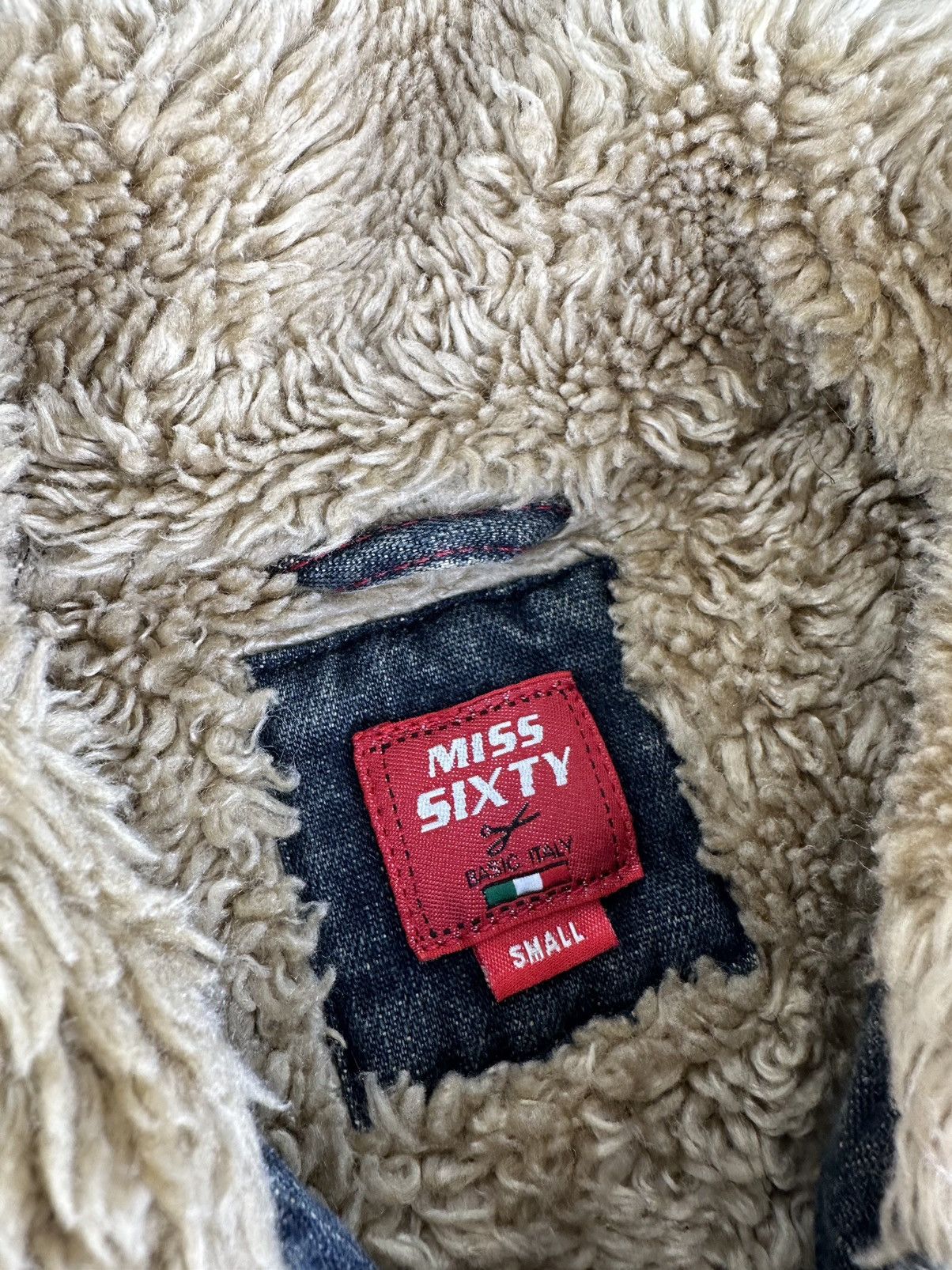 Miss Sixty Miss Sixty Sherpa Denim Jacket Size S / US 4 / IT 40 - 2 Thumbnail