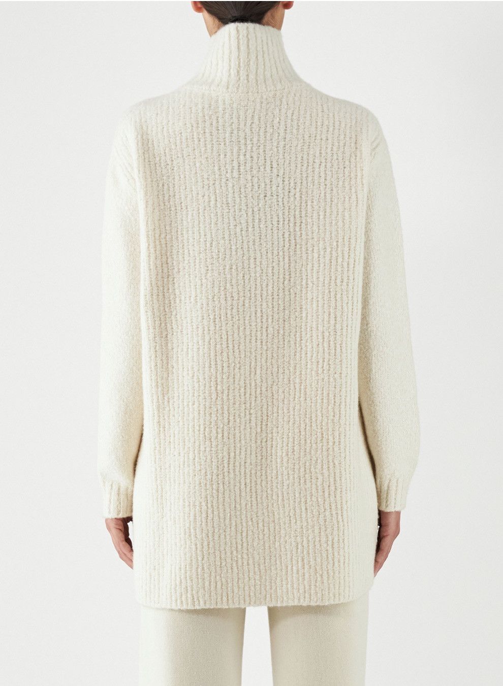 Loro Piana o1srvl11e0125 Monte Bianco Turtleneck Sweater in Ivory Size L / US 10 / IT 46 - 2 Thumbnail