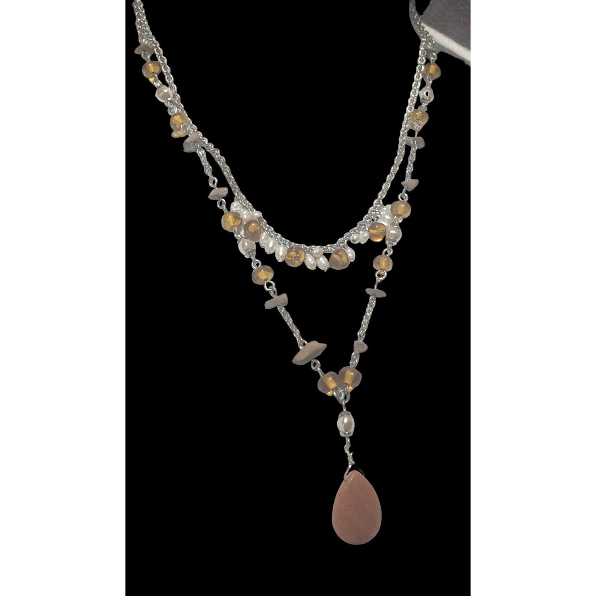Other Avon Boho Layered Necklace With Gem And Pearl Beads Size ONE SIZE - 3 Thumbnail