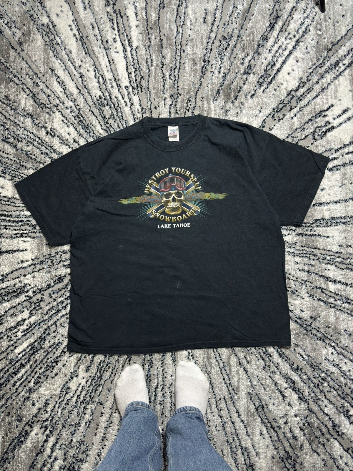 Affliction × Vintage Destroy Yourself Snowboard Vintage T shirt Skull affliction Size US XXL / EU 58 / 5 - 1 Thumbnail