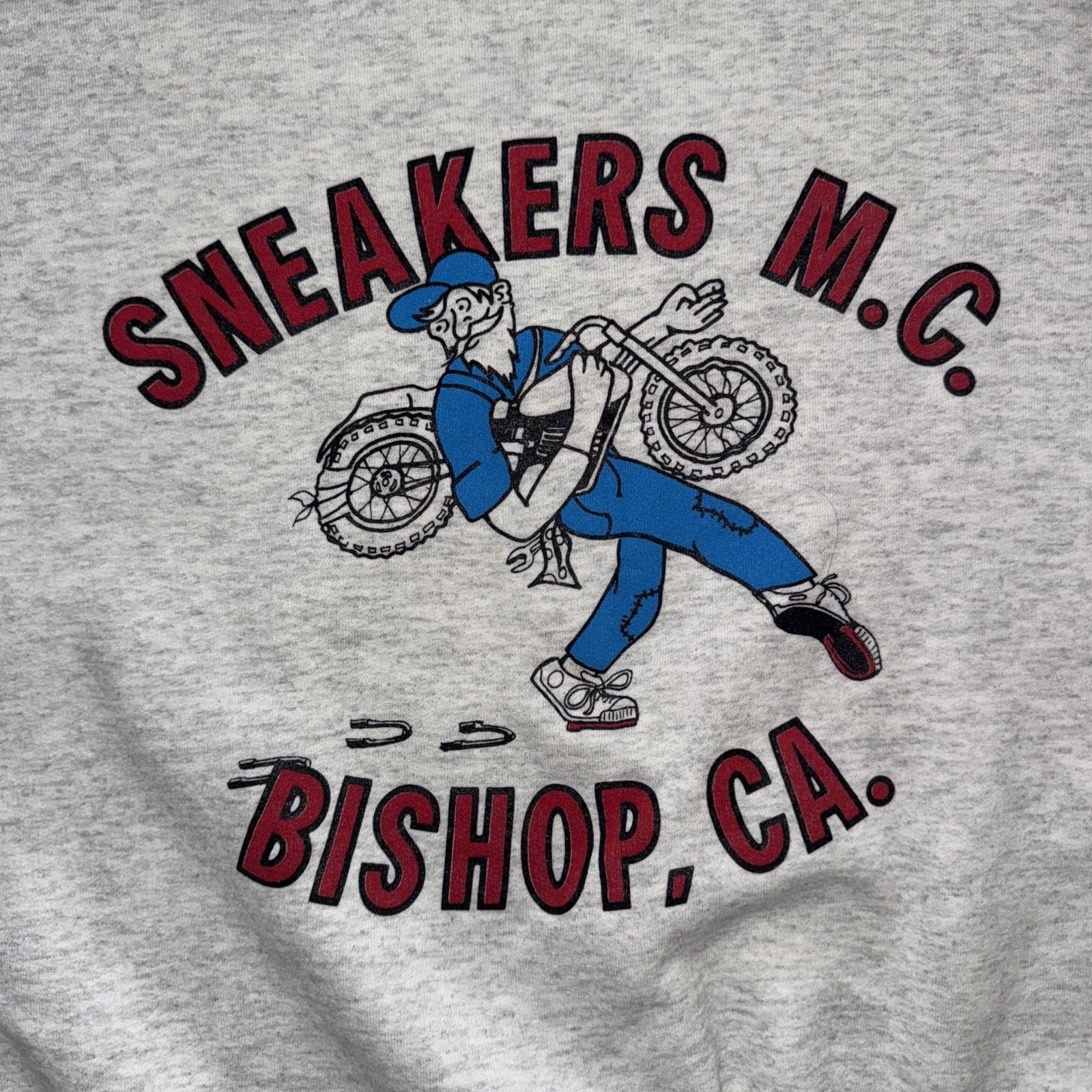 Hanes × Harley Davidson × Vintage Vintage Sneakers M.C. Motorcycle Crewneck Grey 25x25 XL Size US XL / EU 56 / 4 - 2 Thumbnail
