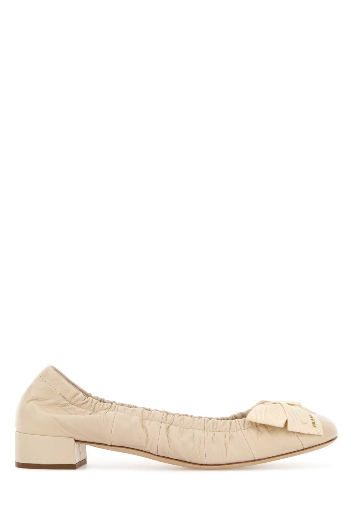 Prada Ivory Leather Pumps Size US 9 / IT 39 - 1 Thumbnail