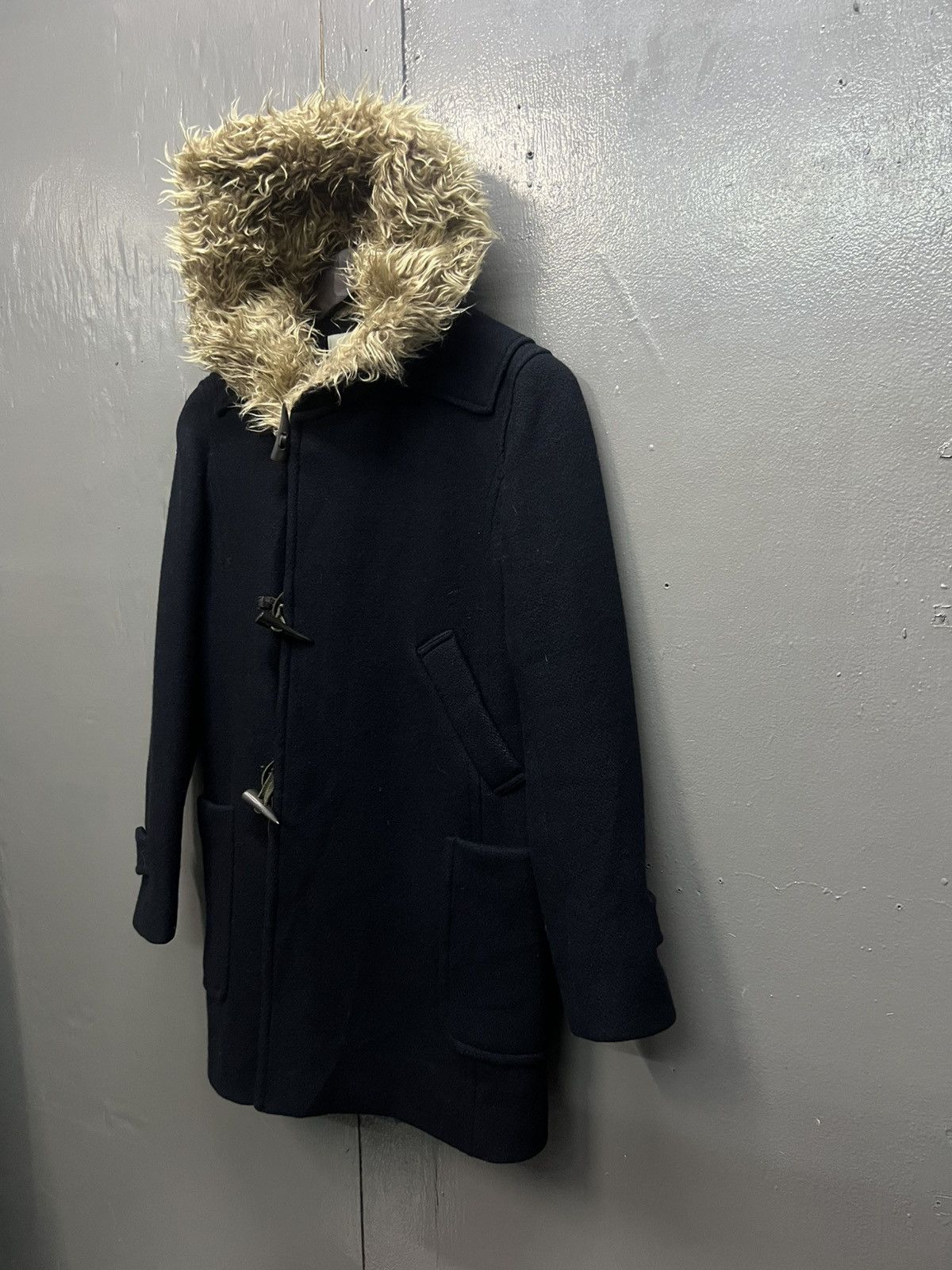 Sunao Kuwahara Sunaokuwahara Wool Coat With Fleece Lined Hoodie Size S / US 4 / IT 40 - 2 Thumbnail