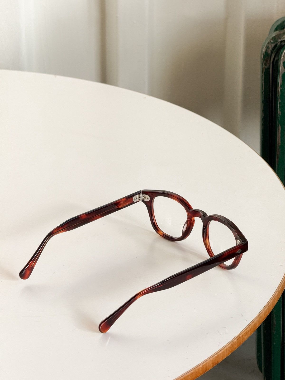 Vintage Vintage Amber Tortoise Eyeglasses Tart Arnel Style 44-22 5¾ Size 44 - 8 Thumbnail