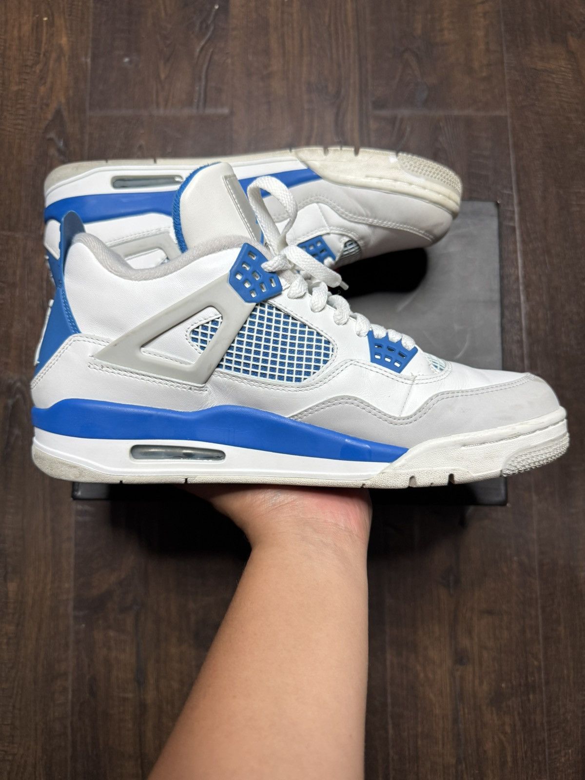 Jordan Brand Jordan 4 Retro Military Blue 2012 size 11 Size US 11 / EU 44 - 4 Thumbnail