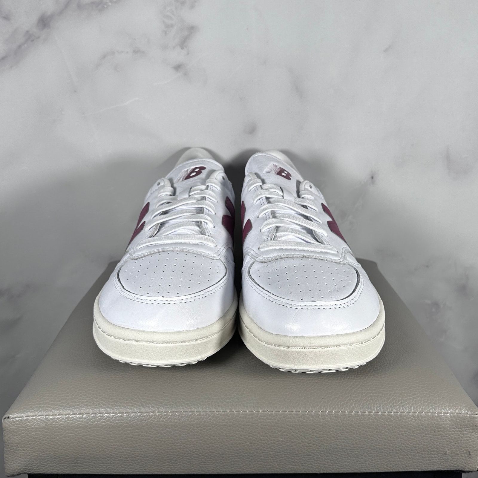 New Balance T500 Court White/Red Size US 11.5 / EU 44-45 - 7 Thumbnail
