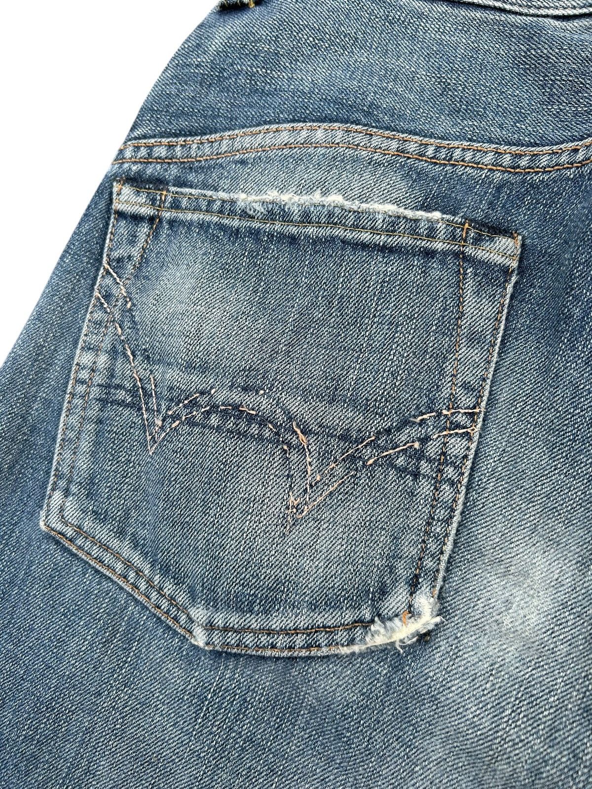 Kapital Vintage Edwin half Selvedge Distressed Denim Jeans Size US 32 / EU 48 - 11 Thumbnail