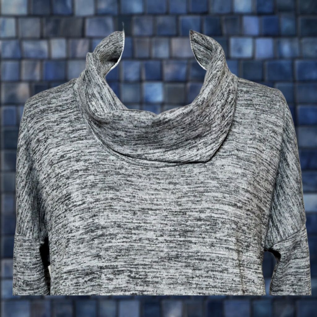 Athleta Athleta Womens M Cowl Neck Sweatshirt Pullover Long Sleeve Gray Batwing Robin Size M / US 6-8 / IT 42-44 - 1 Thumbnail