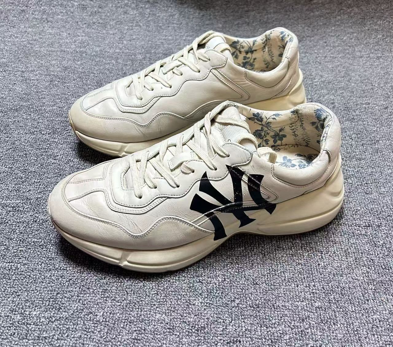 Gucci Gucci Rhyton Low-top Sneakers in Beige Size US 12 / EU 45 - 3 Thumbnail