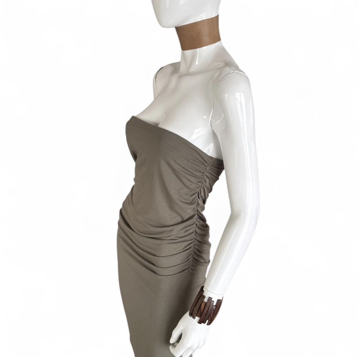 Entire Studios Entire Studios Subversive Basics Strapless Ruched Dress Size S / US 4 / IT 40 - 1 Thumbnail