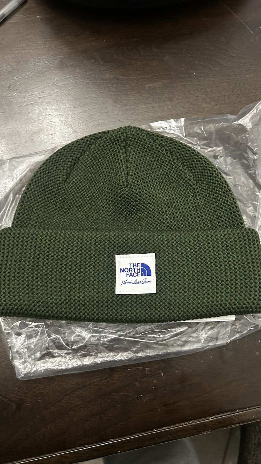 Aime leon dore x the north face beanie
