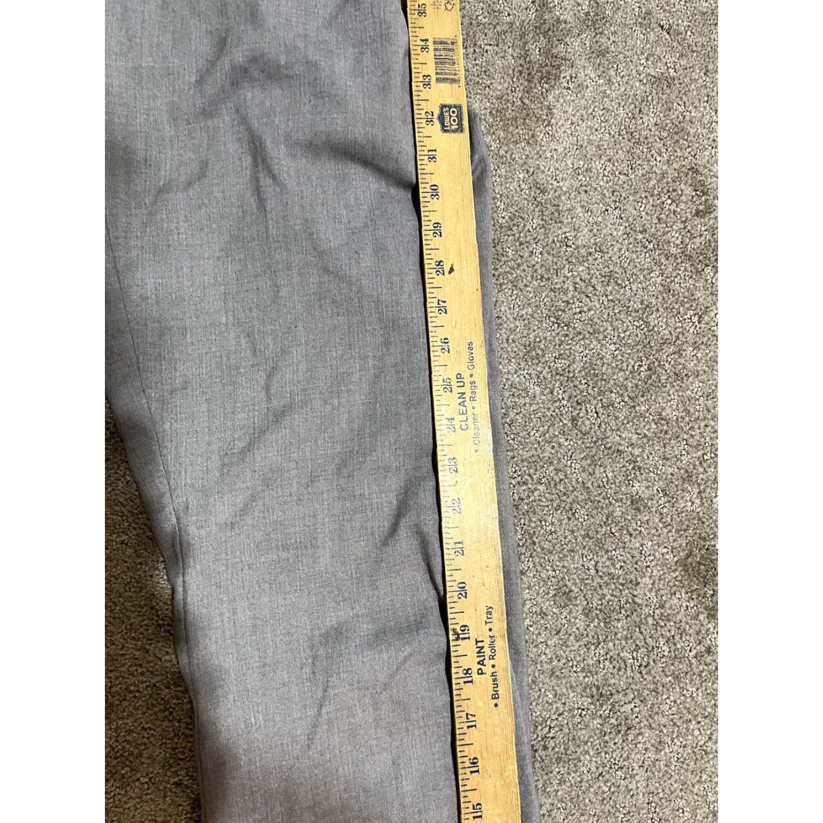 H&M VINTAGE H&M Womens Pants Chino Skinny Leg Mid Rise Size 8 Light Gray Cotton Blend Casual Women Size 30" / US 8 / IT 44 - 6 Thumbnail