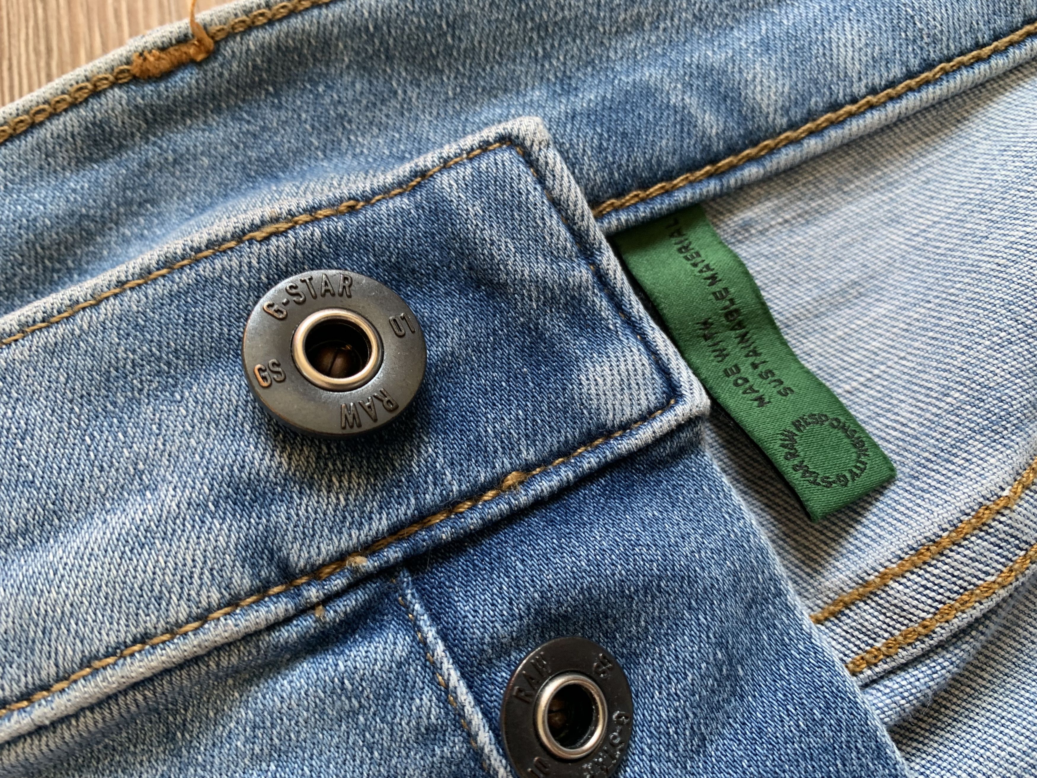 G-Star × Vintage G Star Raw 3301 Slim Denim Jeans Size US 34 / EU 50 - 8 Thumbnail