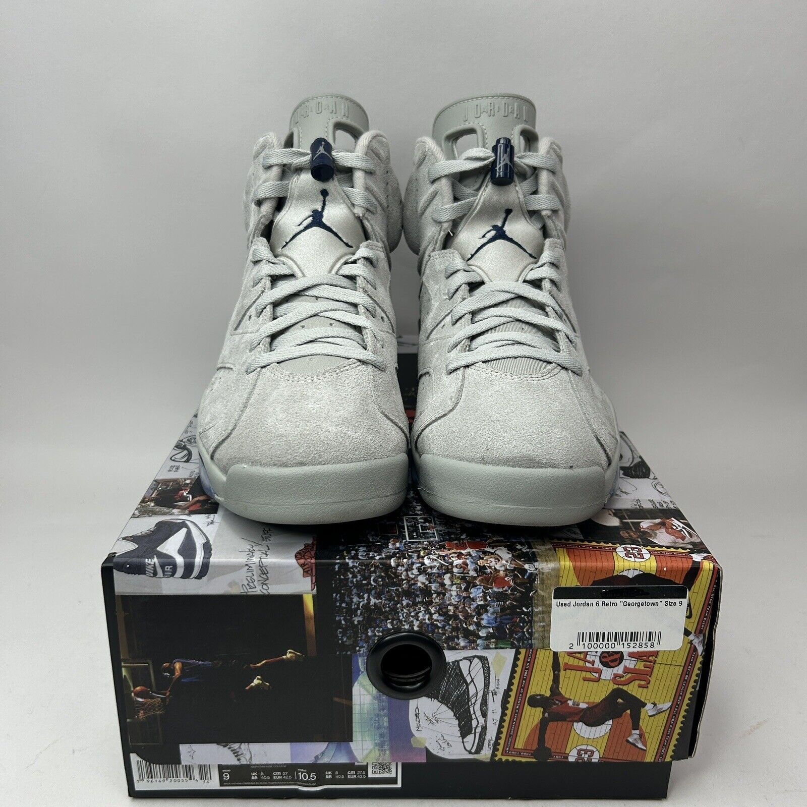 Nike Nike Air Jordan 6 Retro “Georgetown” 2023 Size US 9 / EU 42 - 2 Thumbnail