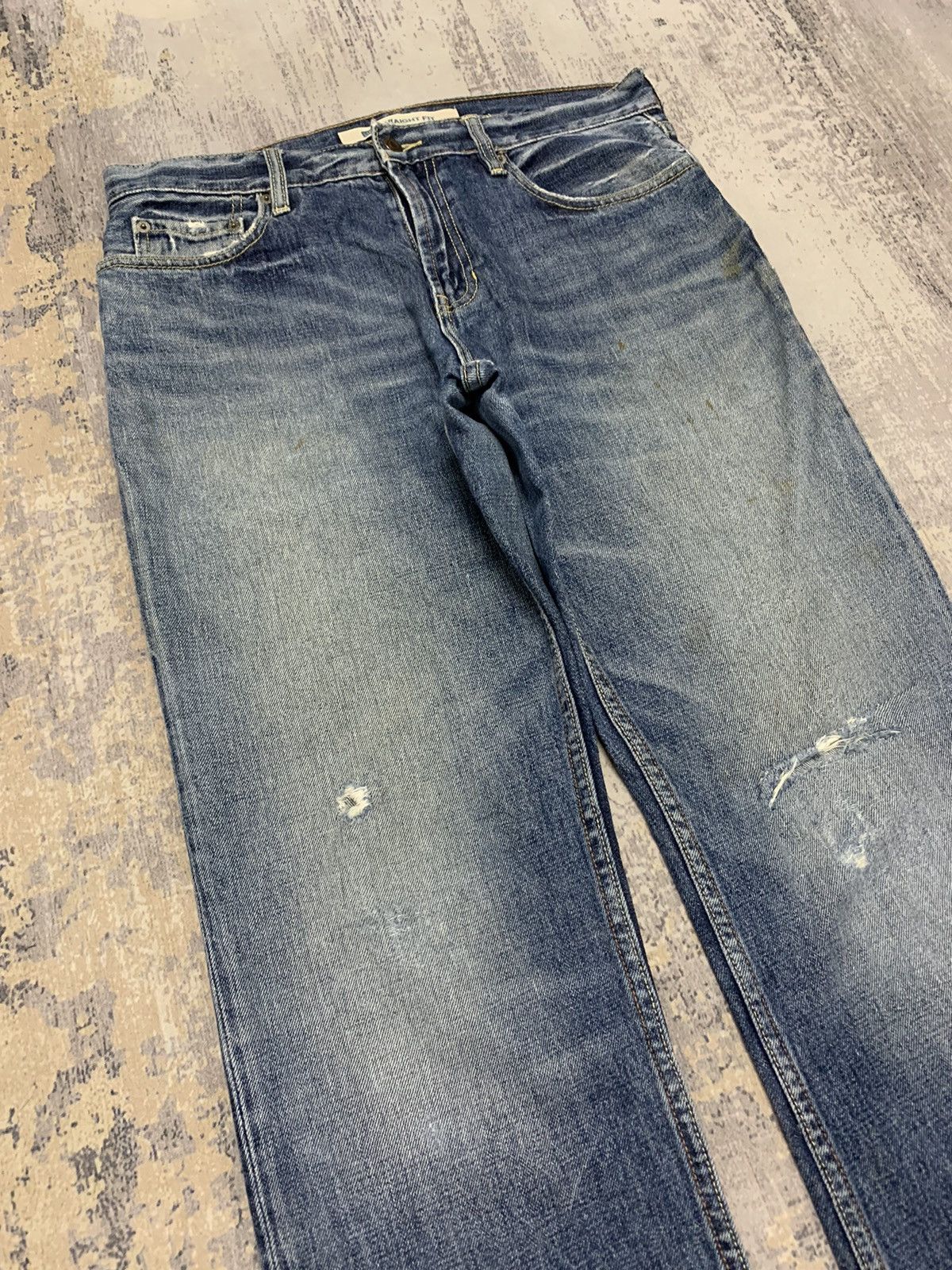Gap Vintage Y2K Gap Baggy Distressed Jeans 34x32 Size US 34 / EU 50 - 2 Thumbnail