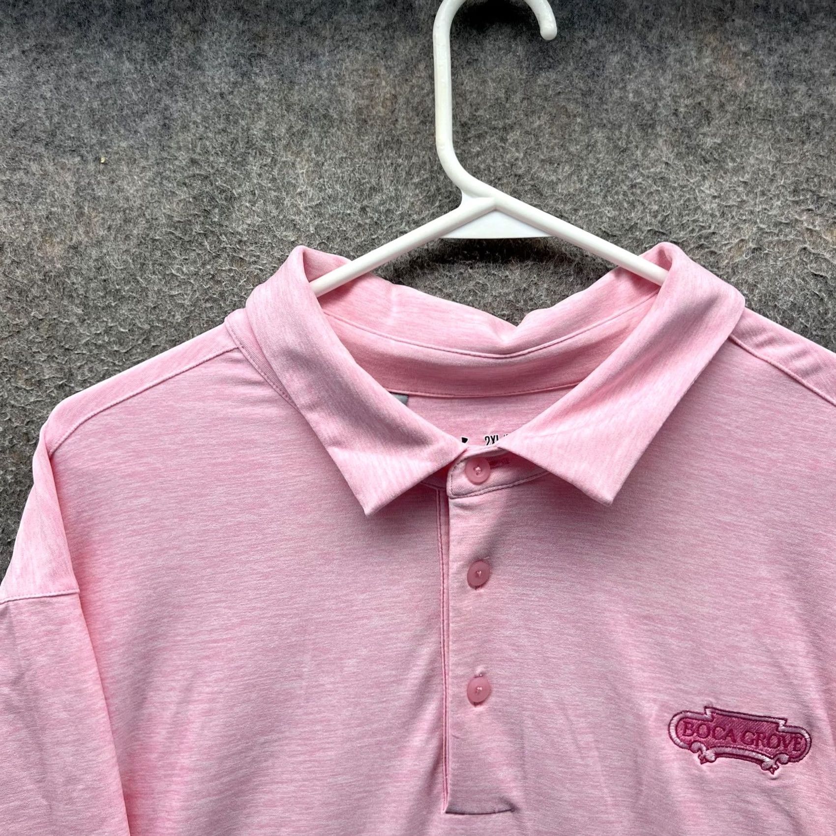 Under Armour Under Armour Polo Shirt Mens 2XL Pink HeatGear Boca Grove Golf Short Sleeve Loose Performance Size US XXL / EU 58 / 5 - 6 Thumbnail