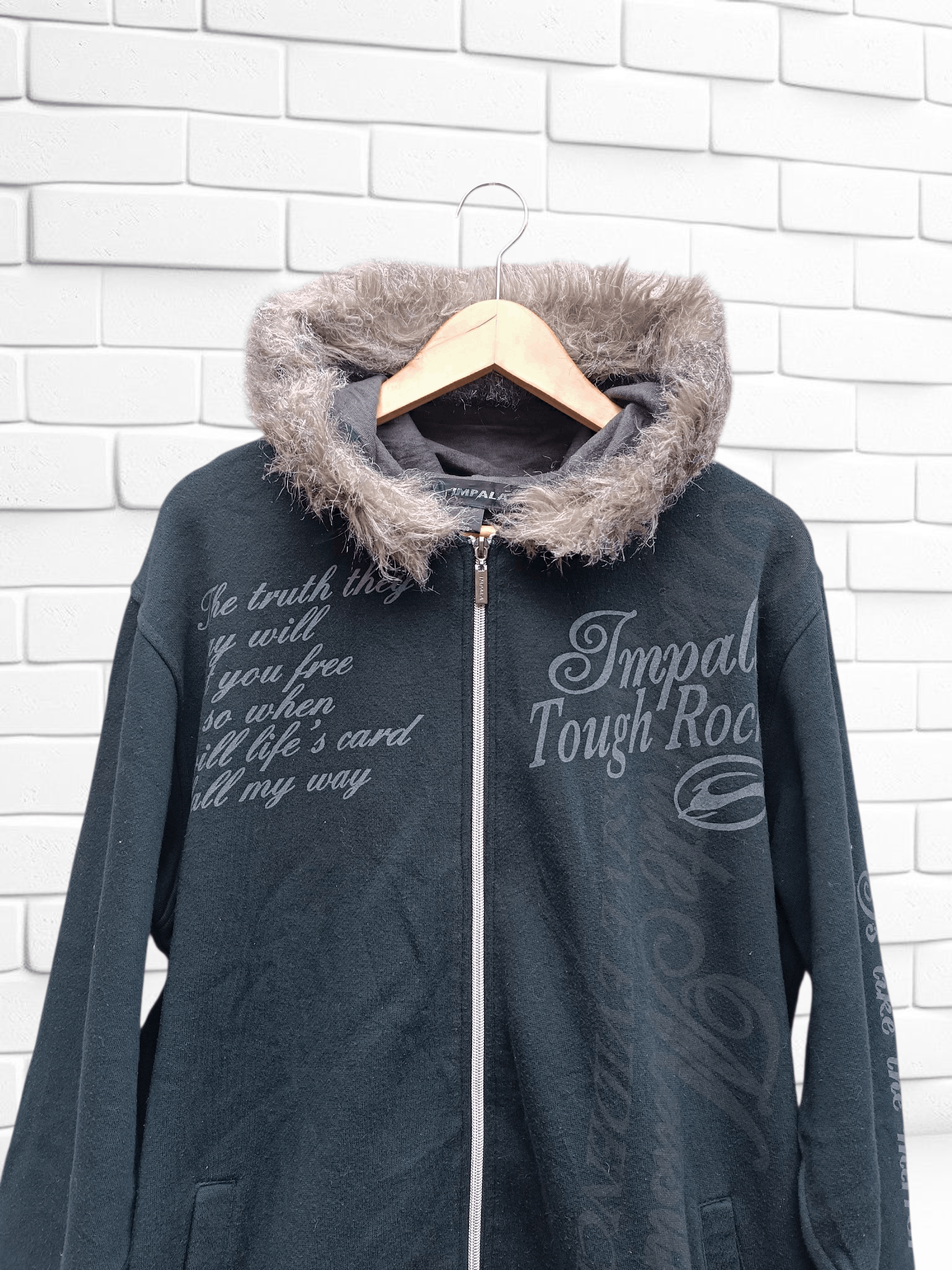 Vintage Vintage Impala Poem Seditionaries Fur Hoodie Sweater Size US L / EU 52-54 / 3 - 3 Thumbnail