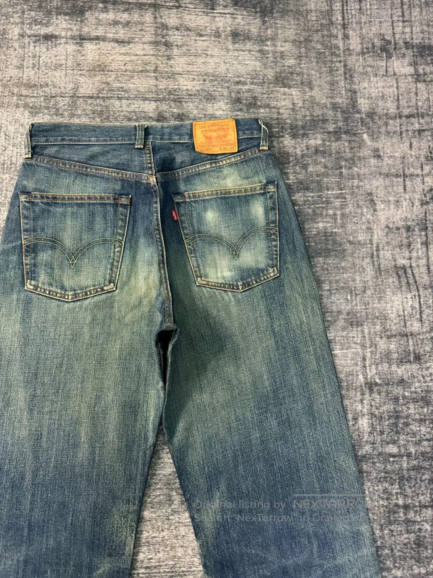 Levi's Vintage Levi's 504 Japanese Washed Blue Jeans. Size US 32 / EU 48 - 7 Thumbnail