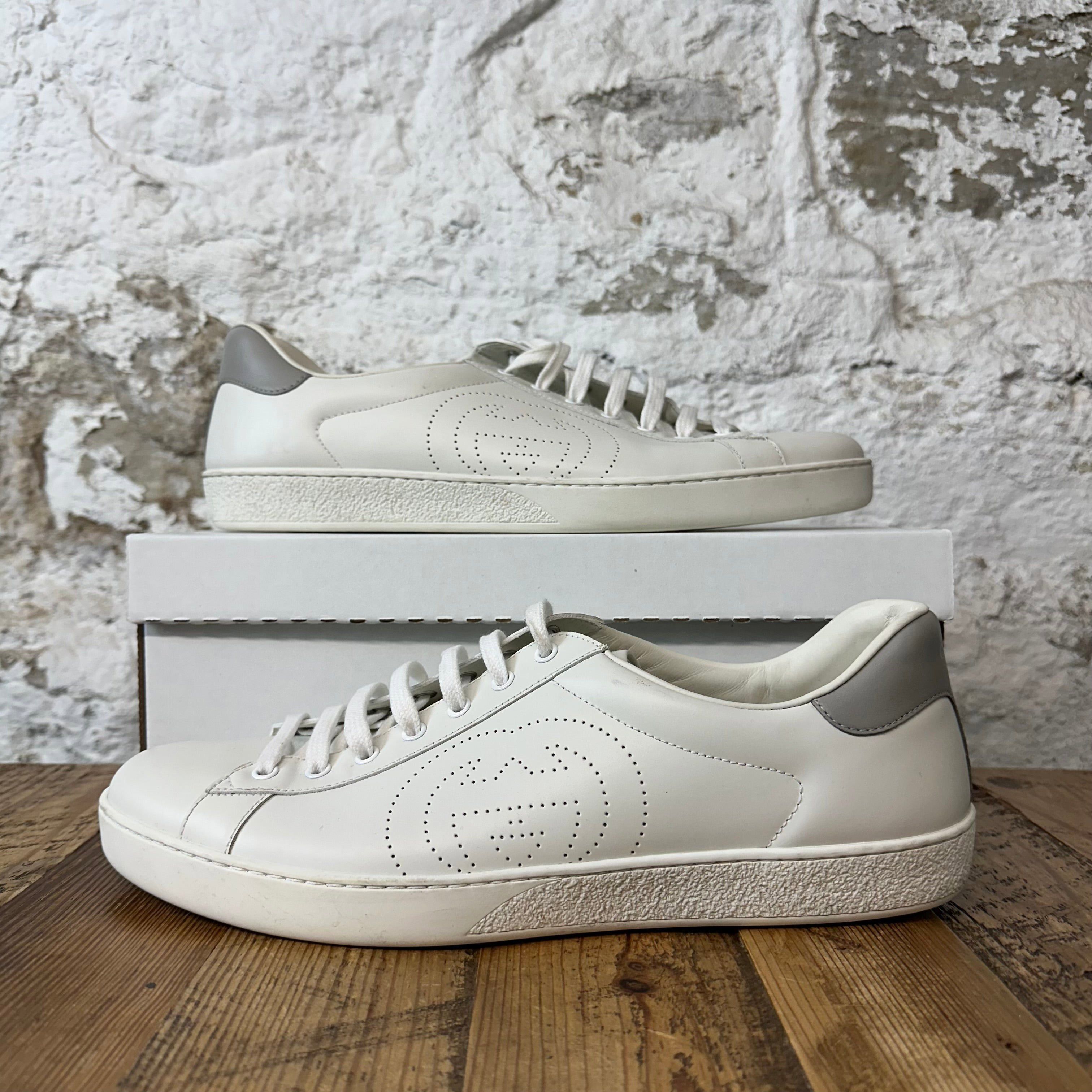 Gucci Gucci Ace Interlocking G White Low Sneaker Sz 13 Size US 13 / EU 46 - 1 Thumbnail