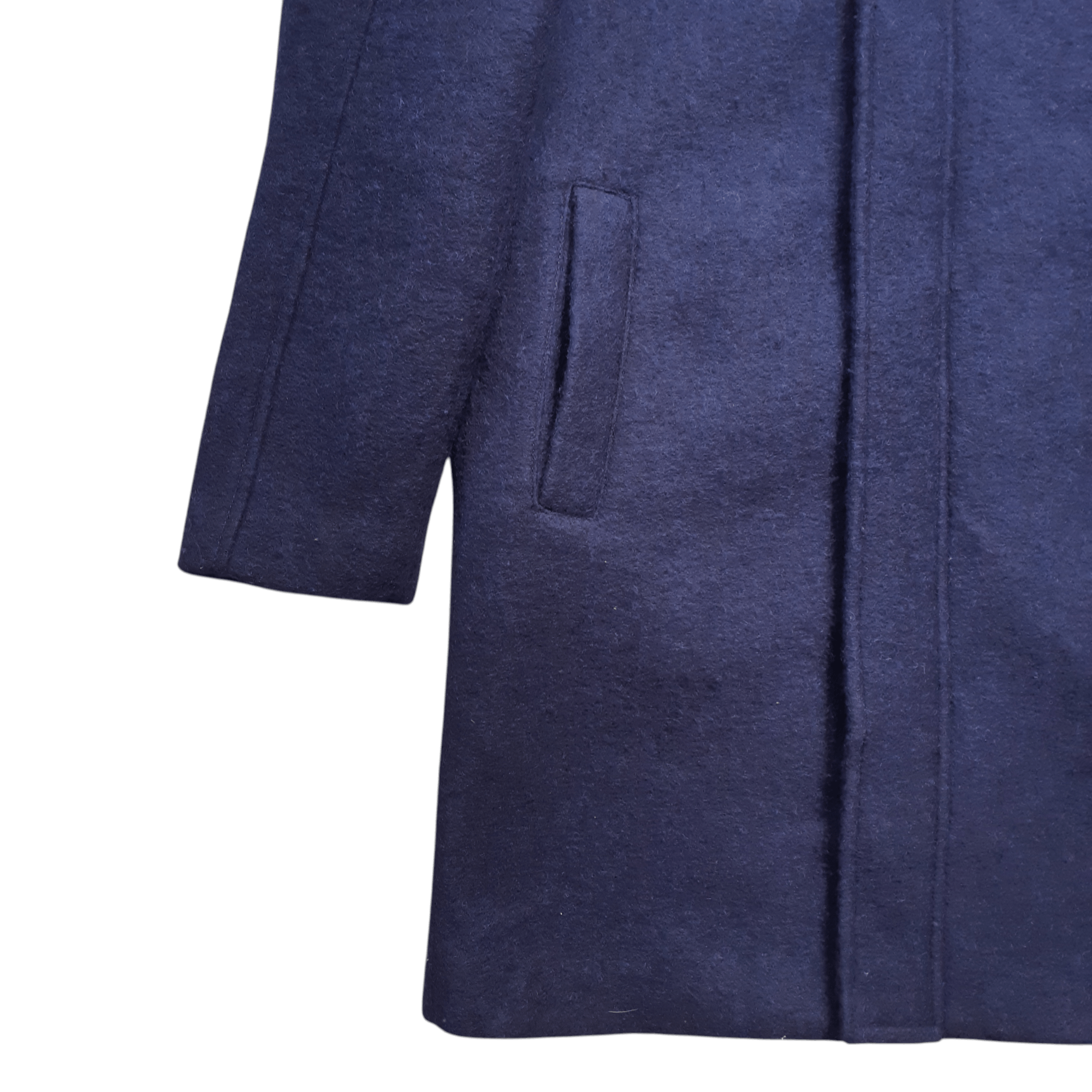 Adolfo Dominguez ADOLFO DOMINGUEZ Hooded Wool Coat Women size Small Navy Size S / US 4 / IT 40 - 4 Thumbnail