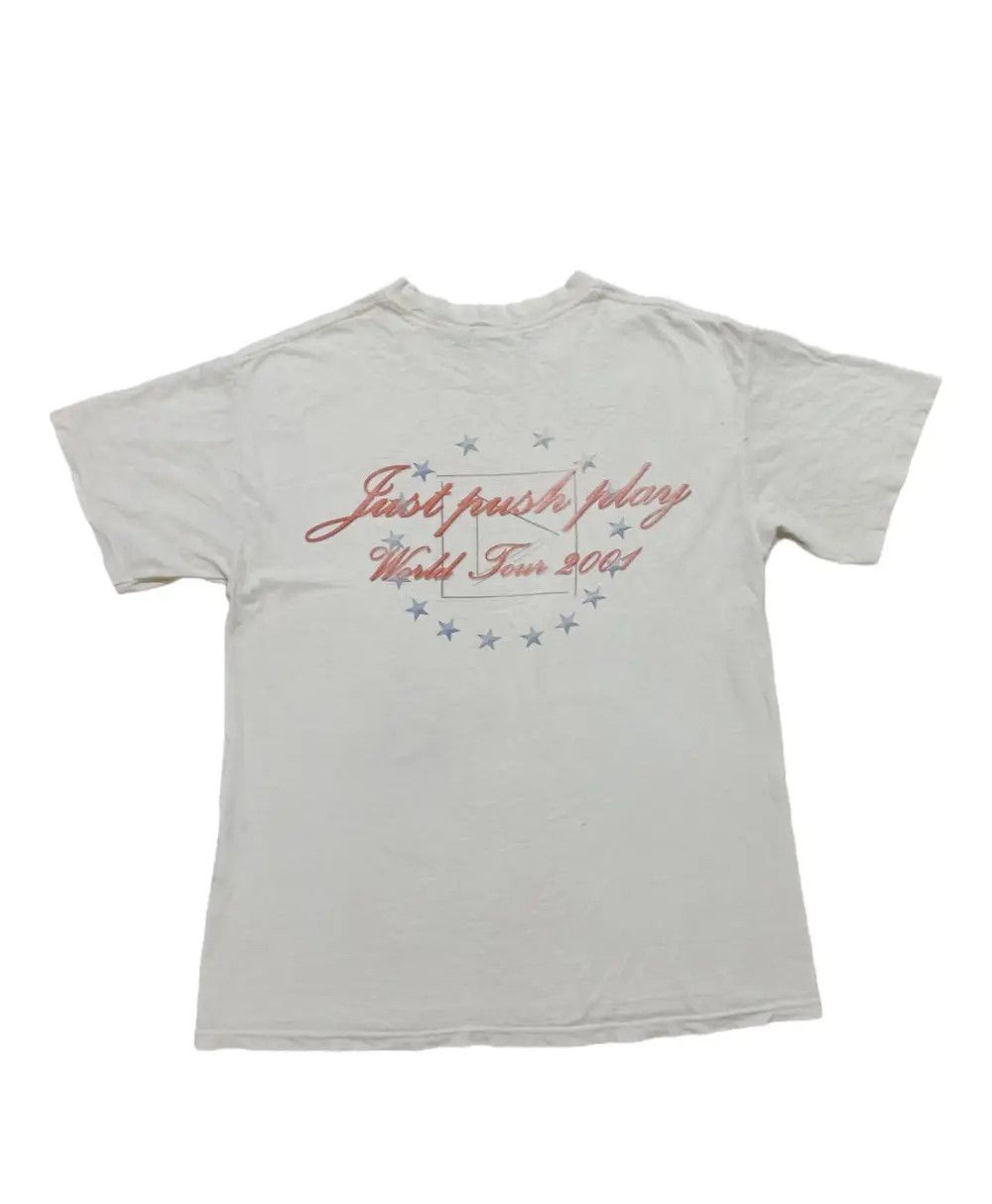 Band Tees × Vintage Vintage Trashed Aerosmith Just Push play Size US M / EU 48-50 / 2 - 2 Thumbnail