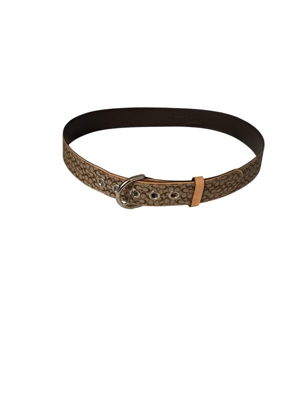 Coach Coach Signature Jacquard Canvas Wide Grommets Belt Size ONE SIZE - 2 Thumbnail