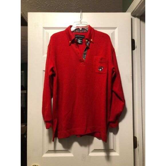 Escada Sport escada sport women's red 67%wool 33%cotton polo size: M Size M / US 6-8 / IT 42-44 - 2 Thumbnail