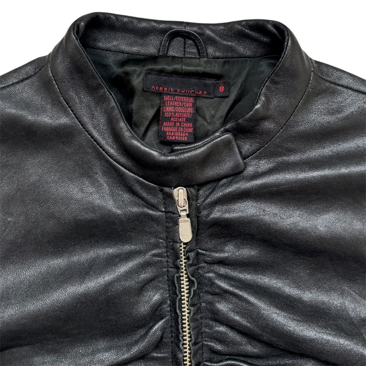 Japanese Brand 90s Ifsixwasnine Leather Jacket Debbie Shuchat Size M / US 6-8 / IT 42-44 - 4 Thumbnail
