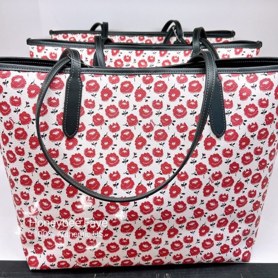 Coach City Tote Bag With Floral Print CBI50 Size ONE SIZE - 3 Thumbnail