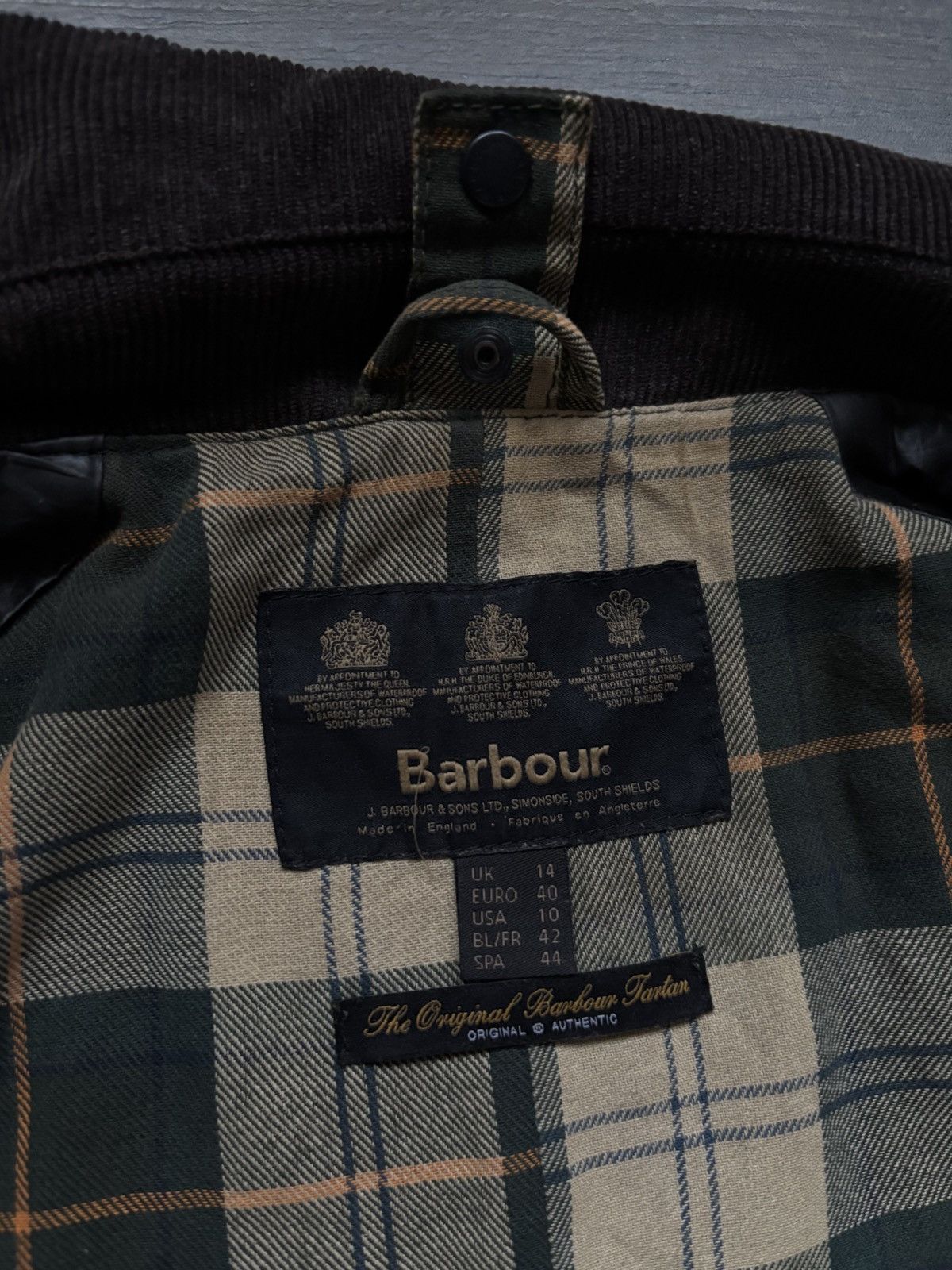 Barbour Women’s Vintage Barbour Boadnell Wax Rain Green Jacket us10 Size L / US 10 / IT 46 - 15 Thumbnail