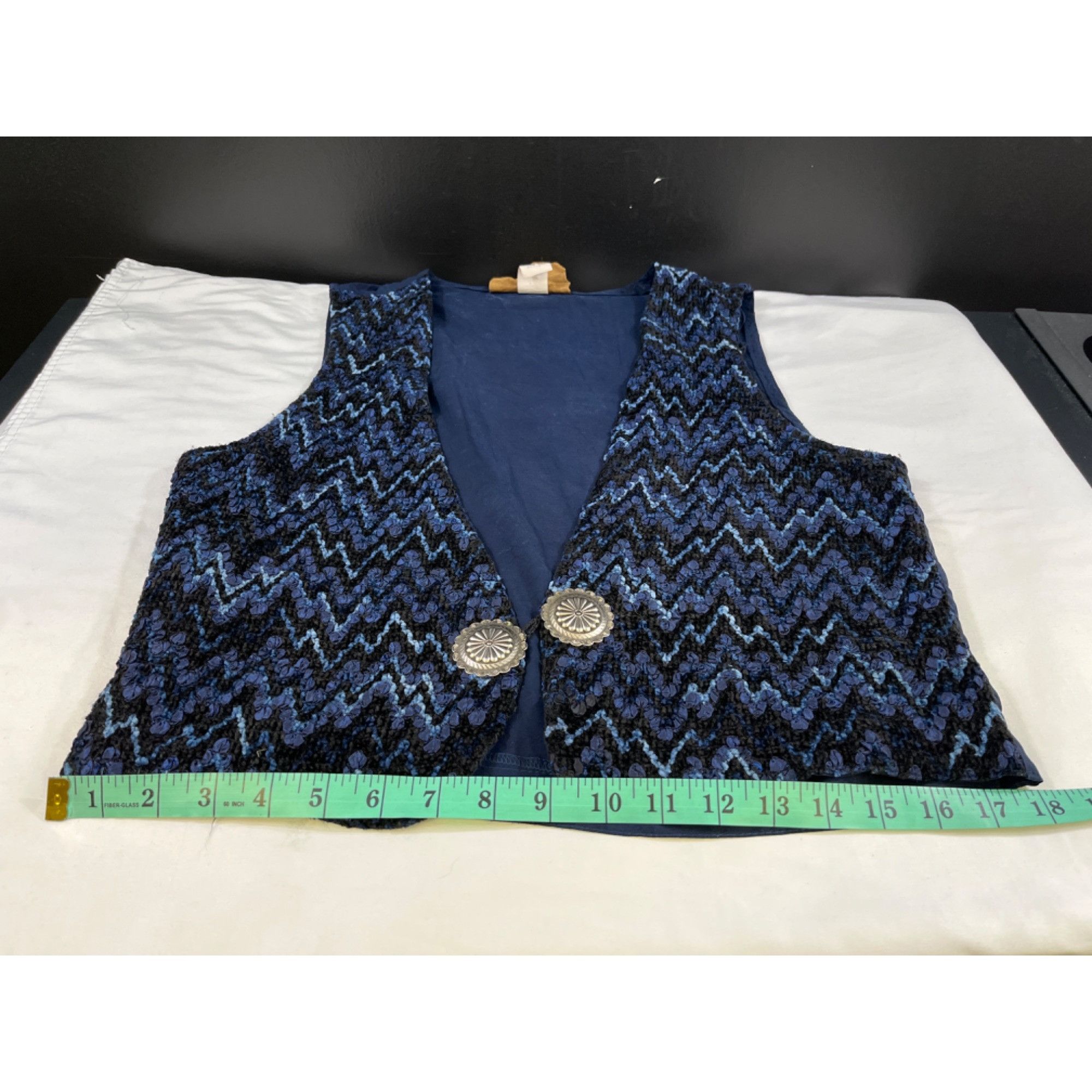 Other Saddle Ridge Vintage Collection Women's Navy Blue Vest Size Size M / US 6-8 / IT 42-44 - 7 Thumbnail