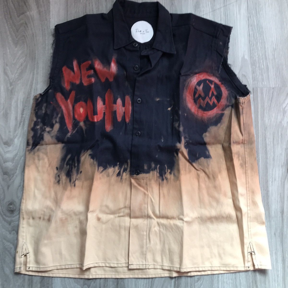 Other Death To Tennis Bleach Colorblock Denim Paint Detail Mens M Size US M / EU 48-50 / 2 - 1 Thumbnail