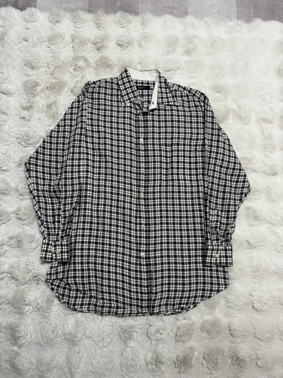 Ermenegildo Zegna Ermenegildo Zegna Sport checked shirt Size US L / EU 52-54 / 3 - 1 Thumbnail