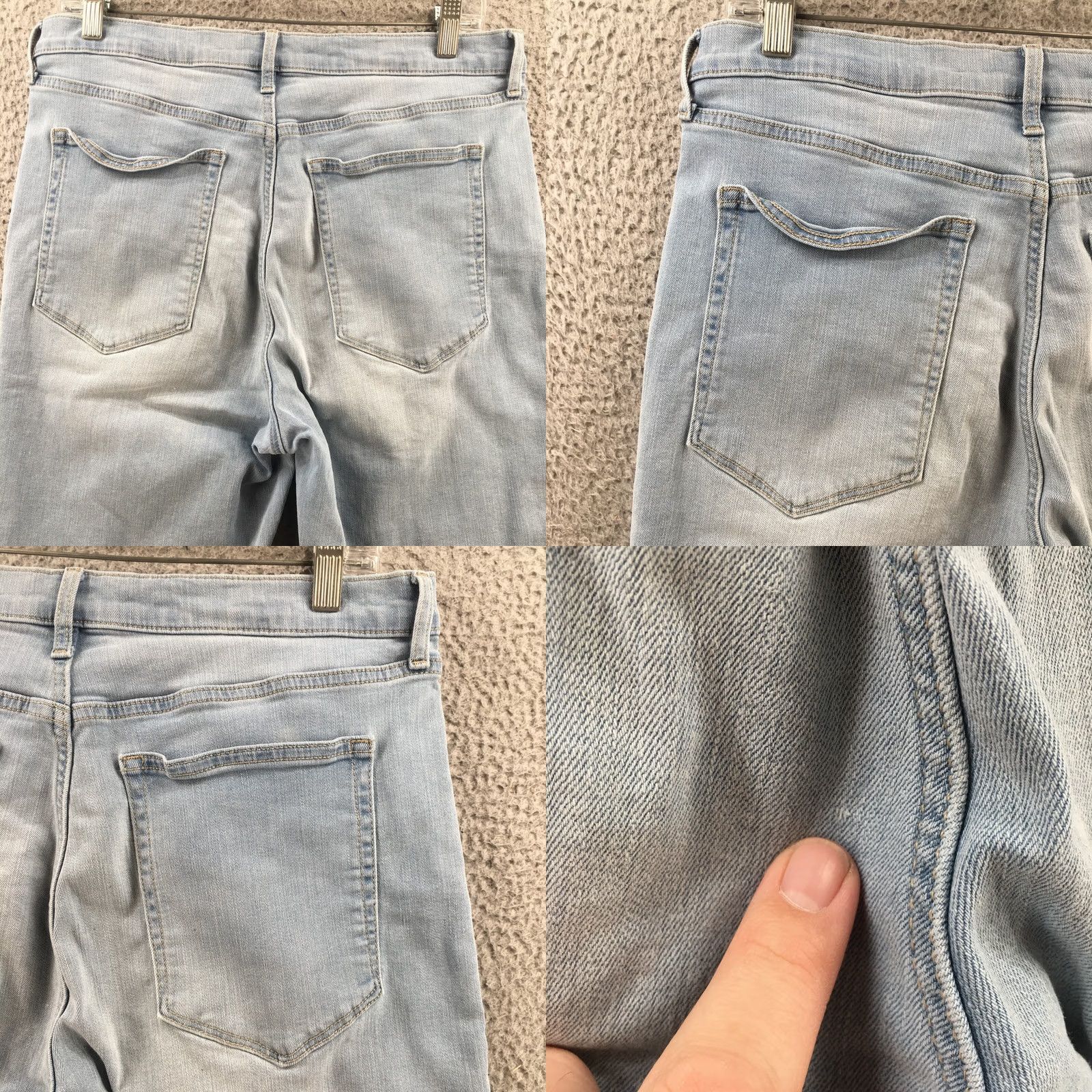 Banana Republic Banana Republic Chino Pants Mens 31/12 Regular Denim Blue 33x11.5 Inseam 11.5 Cotton Blend Midrise Size US 31 - 9 Thumbnail