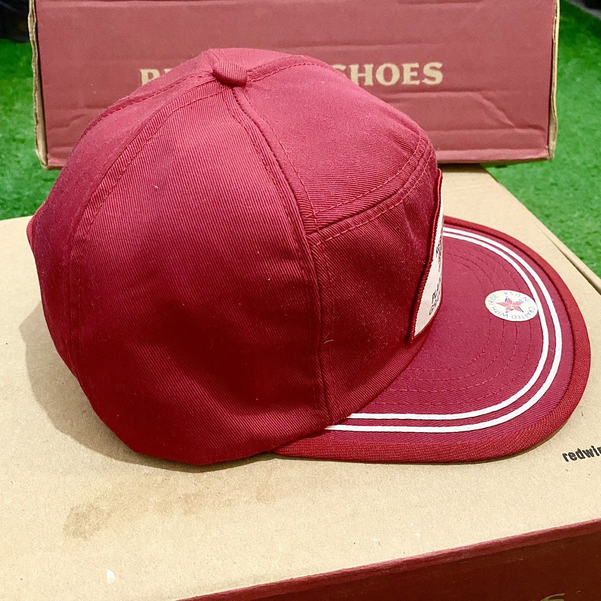 Other VINTAGE RED WING SHOES Halfmoon 5-Panel Trucker Cap 80s USA Size ONE SIZE - 2 Thumbnail